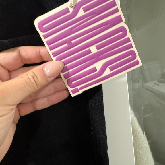 BNWT MOTHER Denim SNACKS! The candy stick skirt black sz 31 - Picture 5 of 7